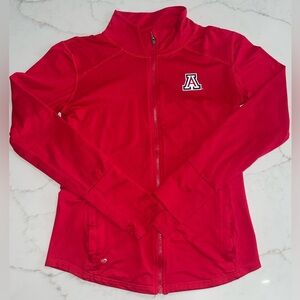 Women’s red Colloseum UofA long sleeve zippered jacket- size XL